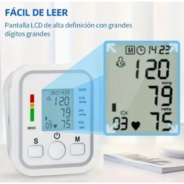 Monitor Digital de Pressão Arterial de Braço Totalmente Automático - Image 5